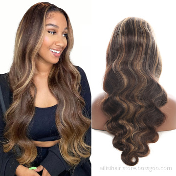 Preplucked HD Lace Frontal Wig Virgin Hair Wig Vendor Wholesale Human Hair Wigs Glueless Cuticle Aligned Lace Frontal